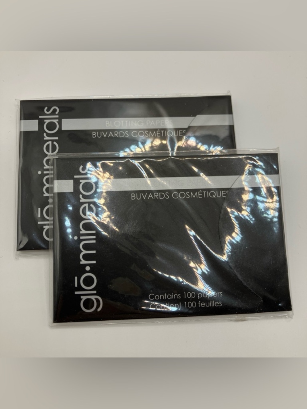 Glo Minerals Blotting papers 2 Packs 100 Sheets Each for Makeup
